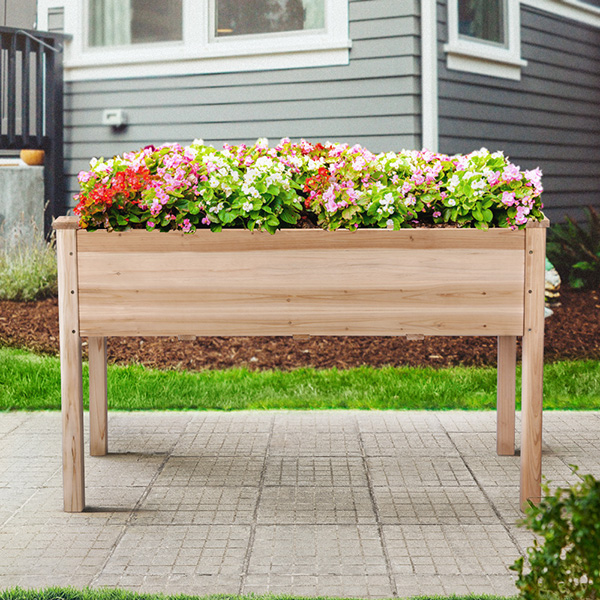 實木高(gāo)腳種植架